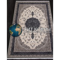 Иранский ковер Kashan 752029 Крем-серый